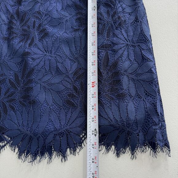 Lilly Pulitzer Kayleigh Shift Dress Womens 6 Navy Fern Gallery Lace Cocktail - Picture 13 of 15
